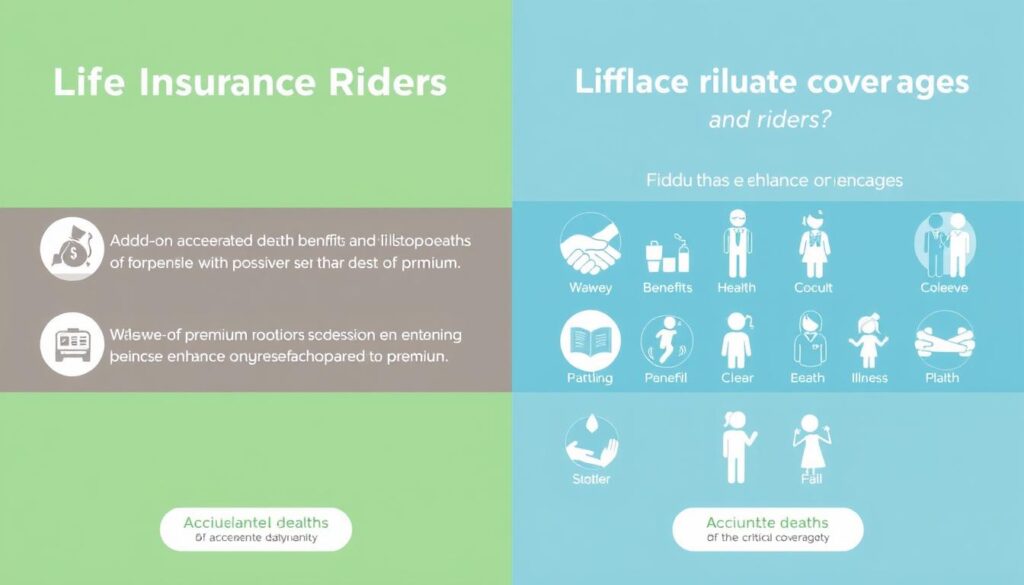 comparing life insurance rider benefits